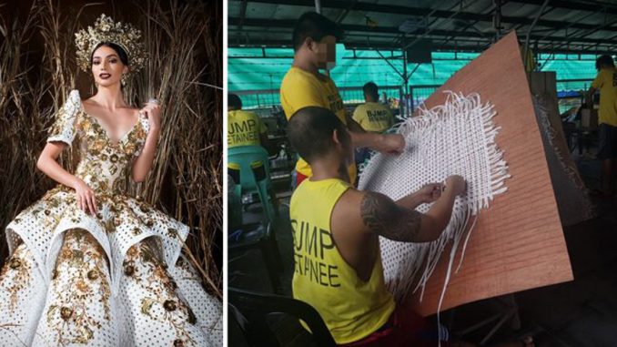 Ratu Cantik Filipina gayakan gaun hasil tenunan para banduan. Mengagumkan!_5cdf8d47b6852.jpeg