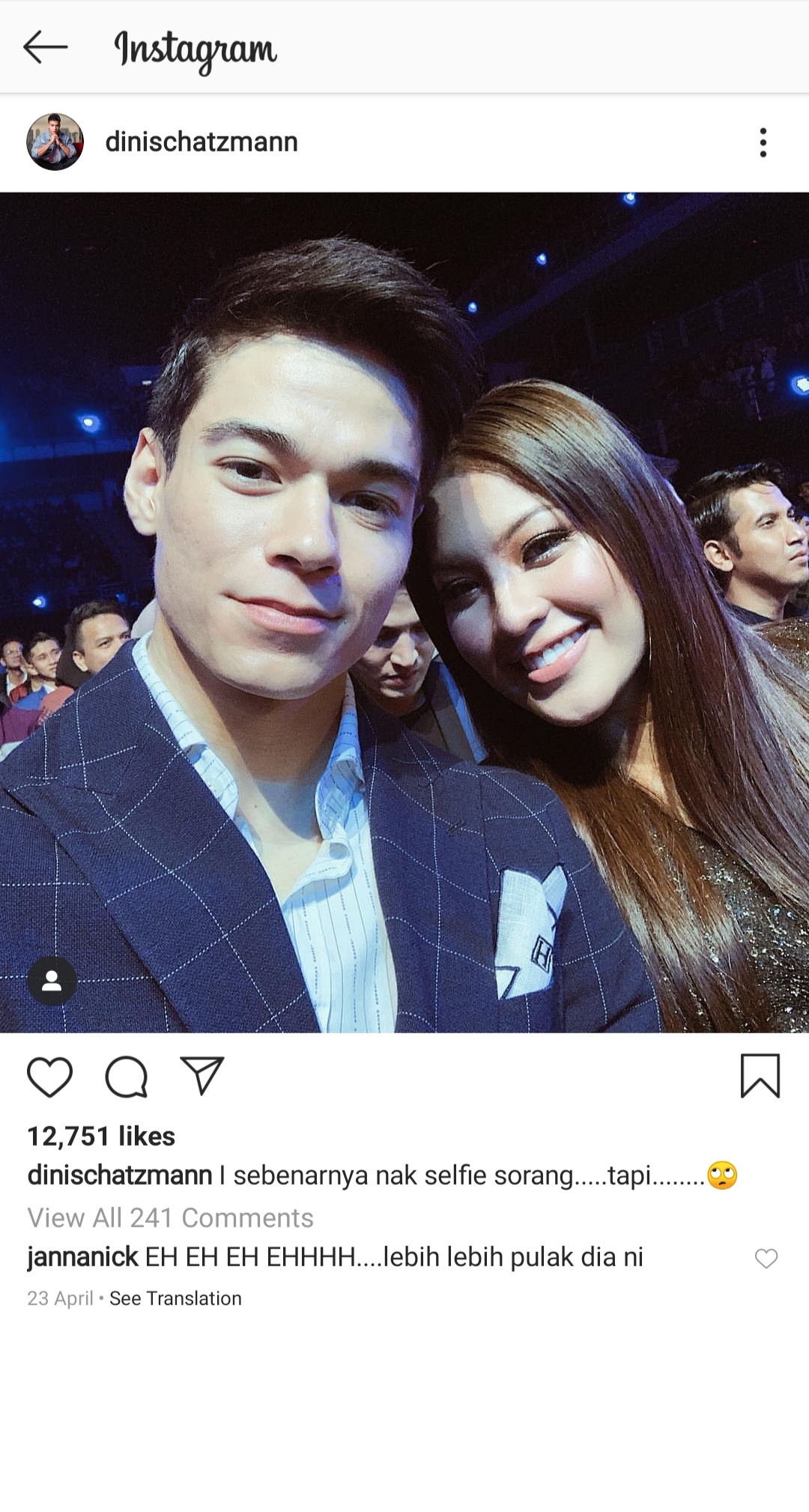 Kongsi Video Romantik Dini Schatzmann Minta Janna Nick Kosongkan Jadual Tiga Hari Sempena Hari Jadinya Saya Mahu Masa Awak Ia Sangat Bermakna Hiburan Mstar