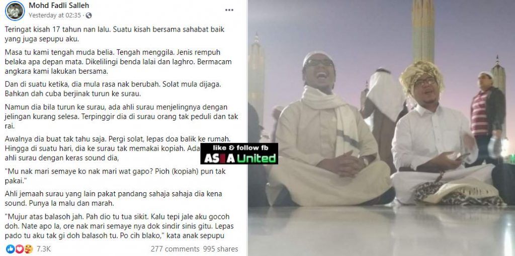 Pemuda Ini Kena Sound Pergi Surau Tak Pakai Kopiah  Apa  